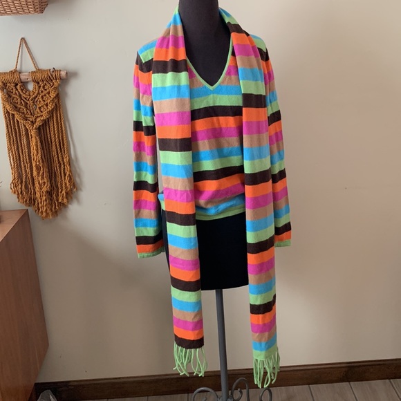 Mainbocher pure cashmere sweater and scarf set. Amazing condition! - Picture 4 of 10